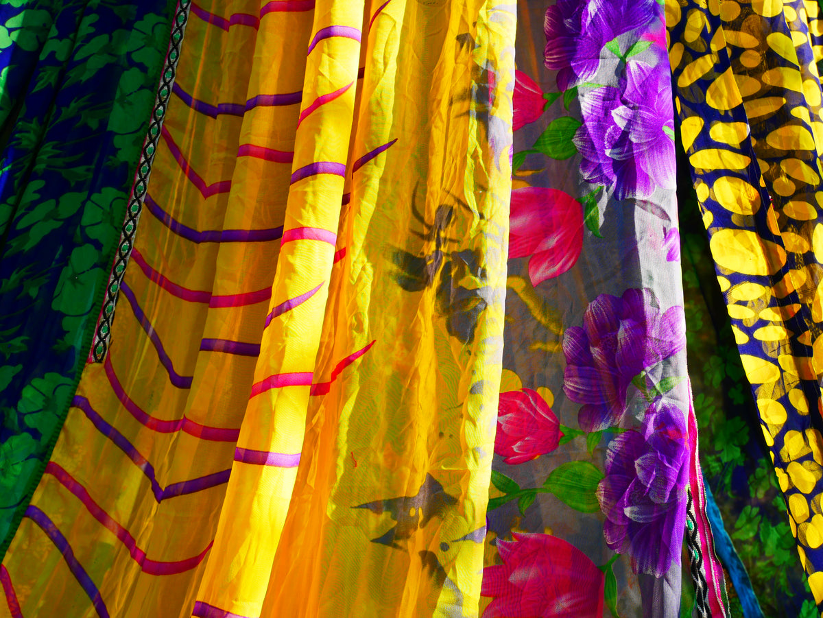 Embroidery canopy - Wedding Saree tent - bed canopy  | hippie decor - Shanti baldachin