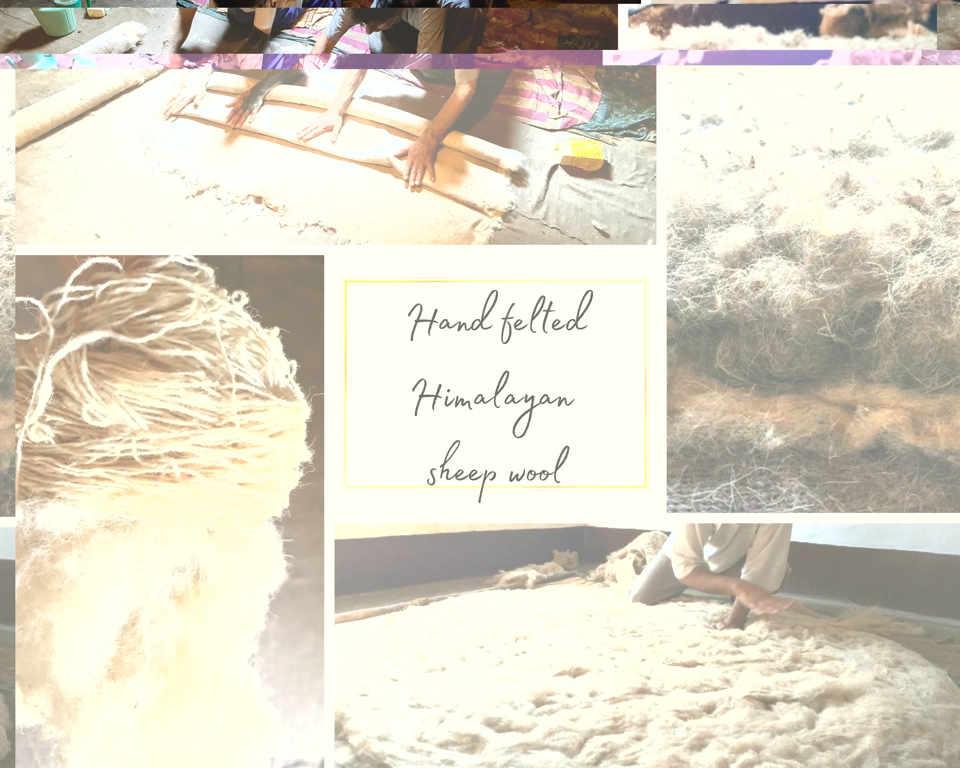 Large round rug - boho wool rug | 5 ft "Namda" from Kashmir hand felted and embroidered | soft Indian area rug - bohemian bedroom carpet - The Shanti Home