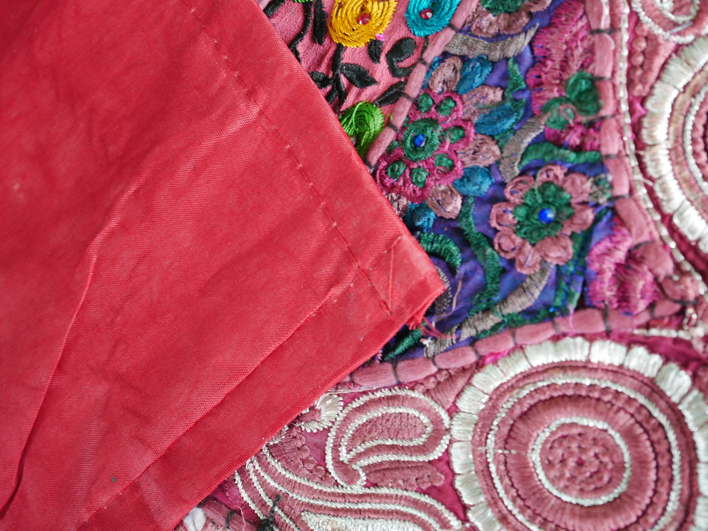 Table runner - wall tapestry "boho love" Indian wall hanging  colorful table runner - The Shanti Home
