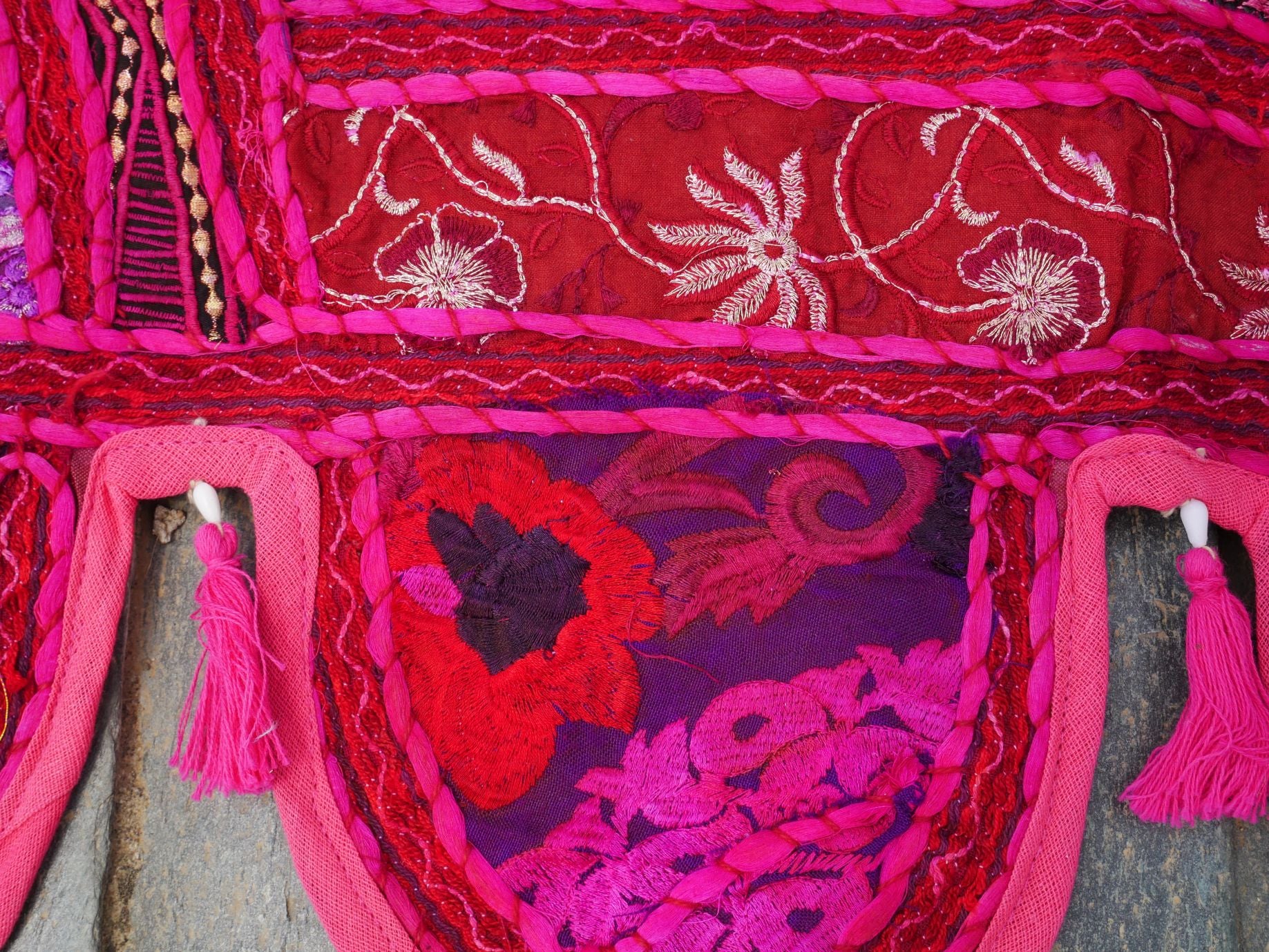 Indian Toran - colorful door hanging | boho wall decor - window valance - The Shanti Home