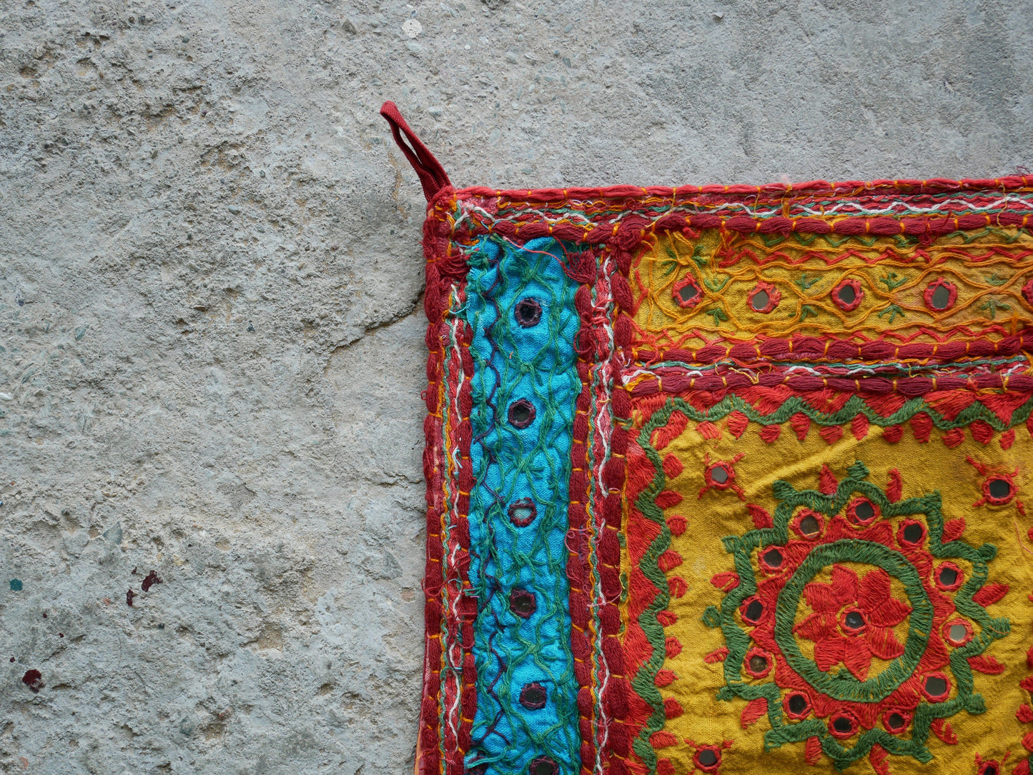 Indian door curtain Toran | bohemian window valance | colorful hippie tapestry ethnic boho wall decor - The Shanti Home