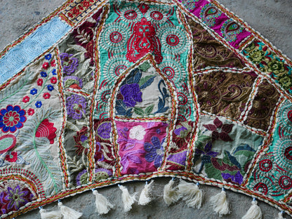 Large Indian Entrance Decor - Toran - Boho Wall Decor - Window Valance - The Shanti Home