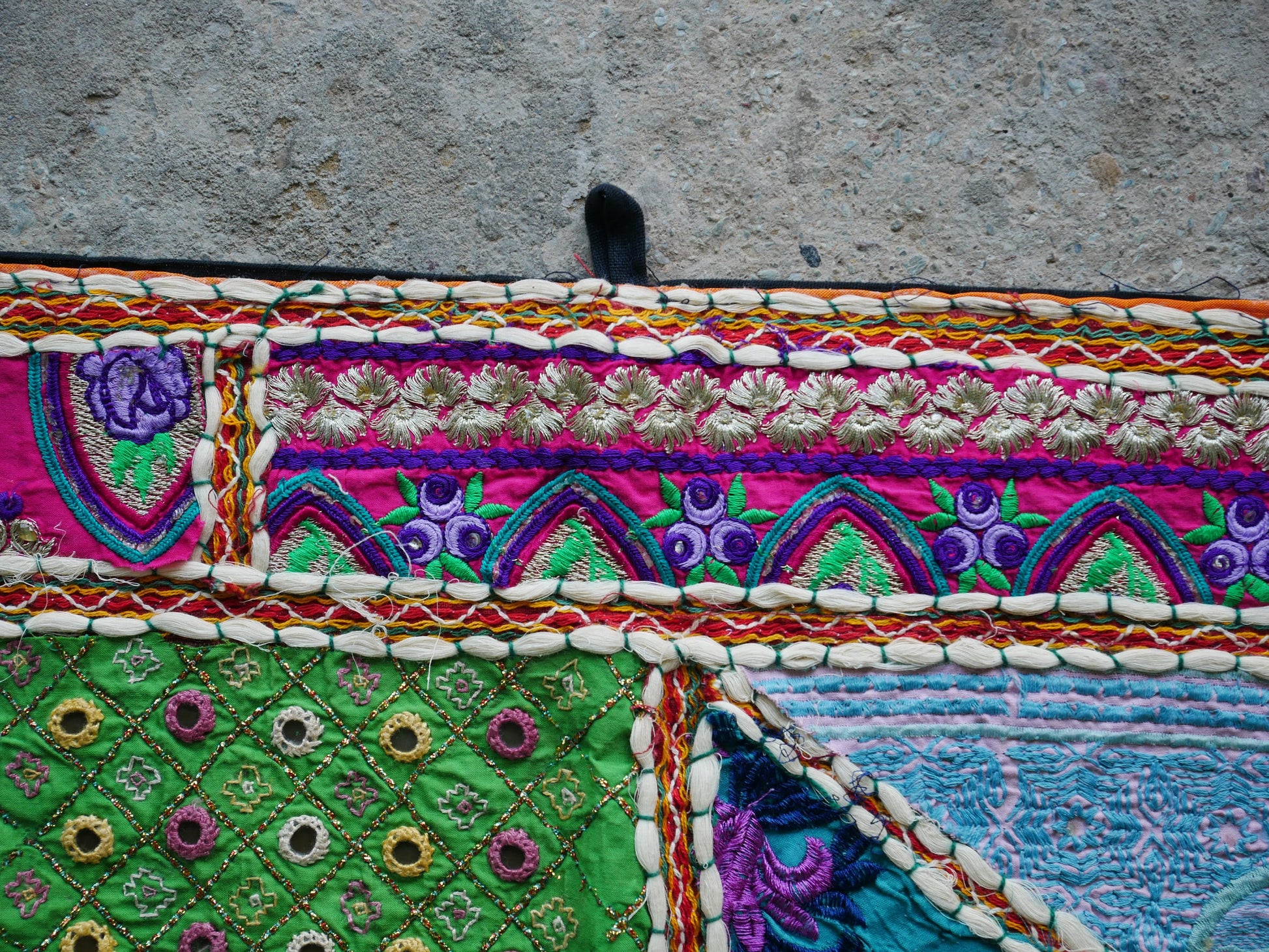 Large Indian Entrance Decor - Toran - Boho Wall Decor - Window Valance - The Shanti Home