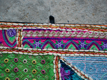 Large Indian Entrance Decor - Toran - Boho Wall Decor - Window Valance - The Shanti Home