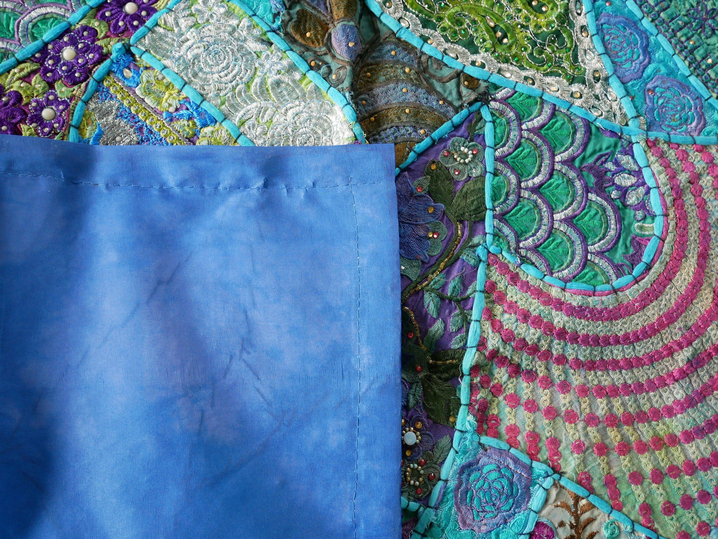 Blue wall tapestry - Indian wall hanging - bohemian hippie wall decor - The Shanti Home