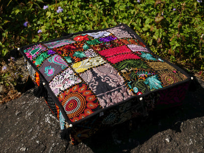 Small floor pillow cover | meditation cushion for Indian bohemian floor seating - The Shanti Home