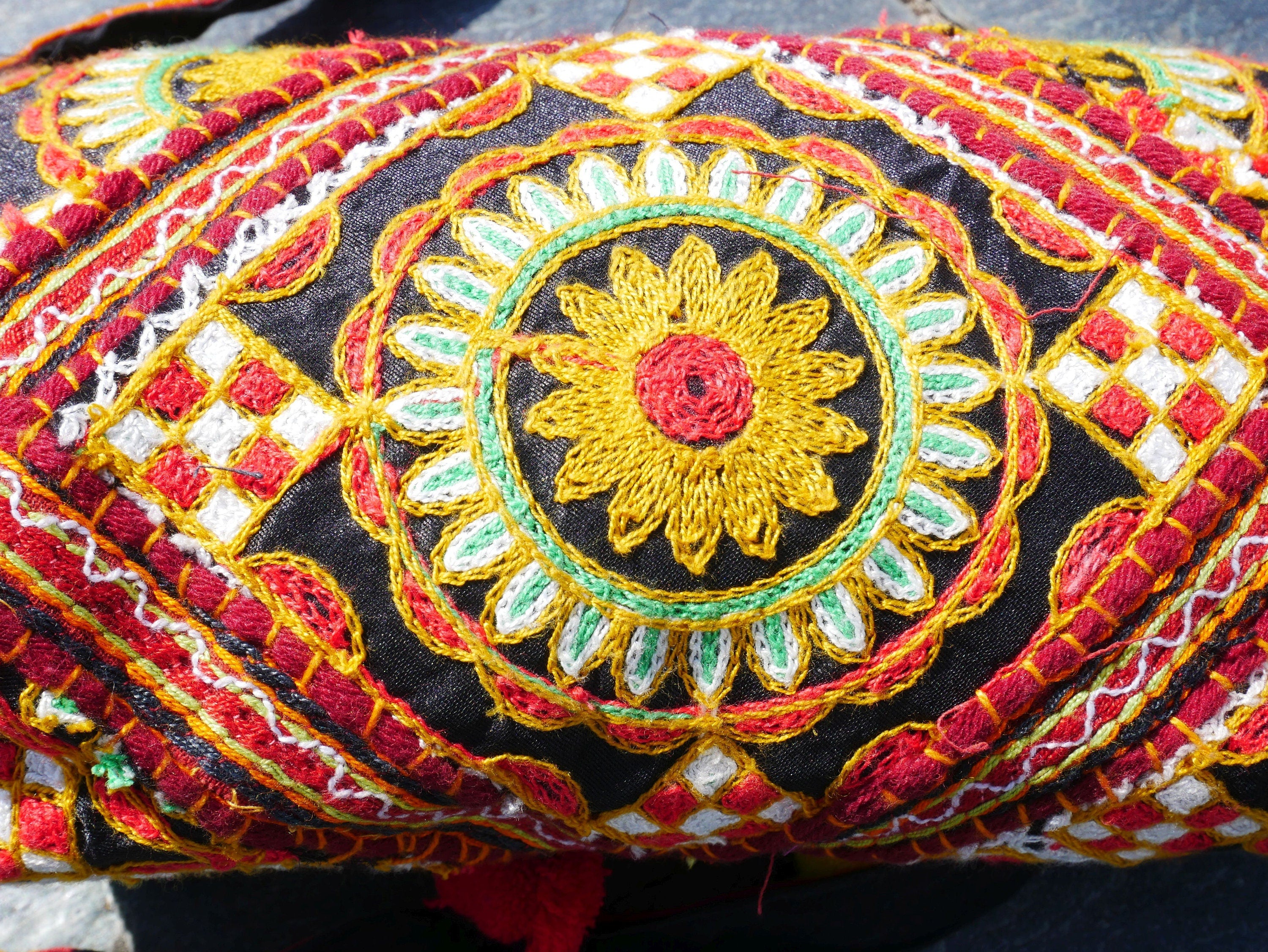 Hippie clutch bag - shoulder bag "Banjara" | Bohemian tribal bag - crossbody | Festival bag - boho gypsy bag | handmade hippie purse - The Shanti Home