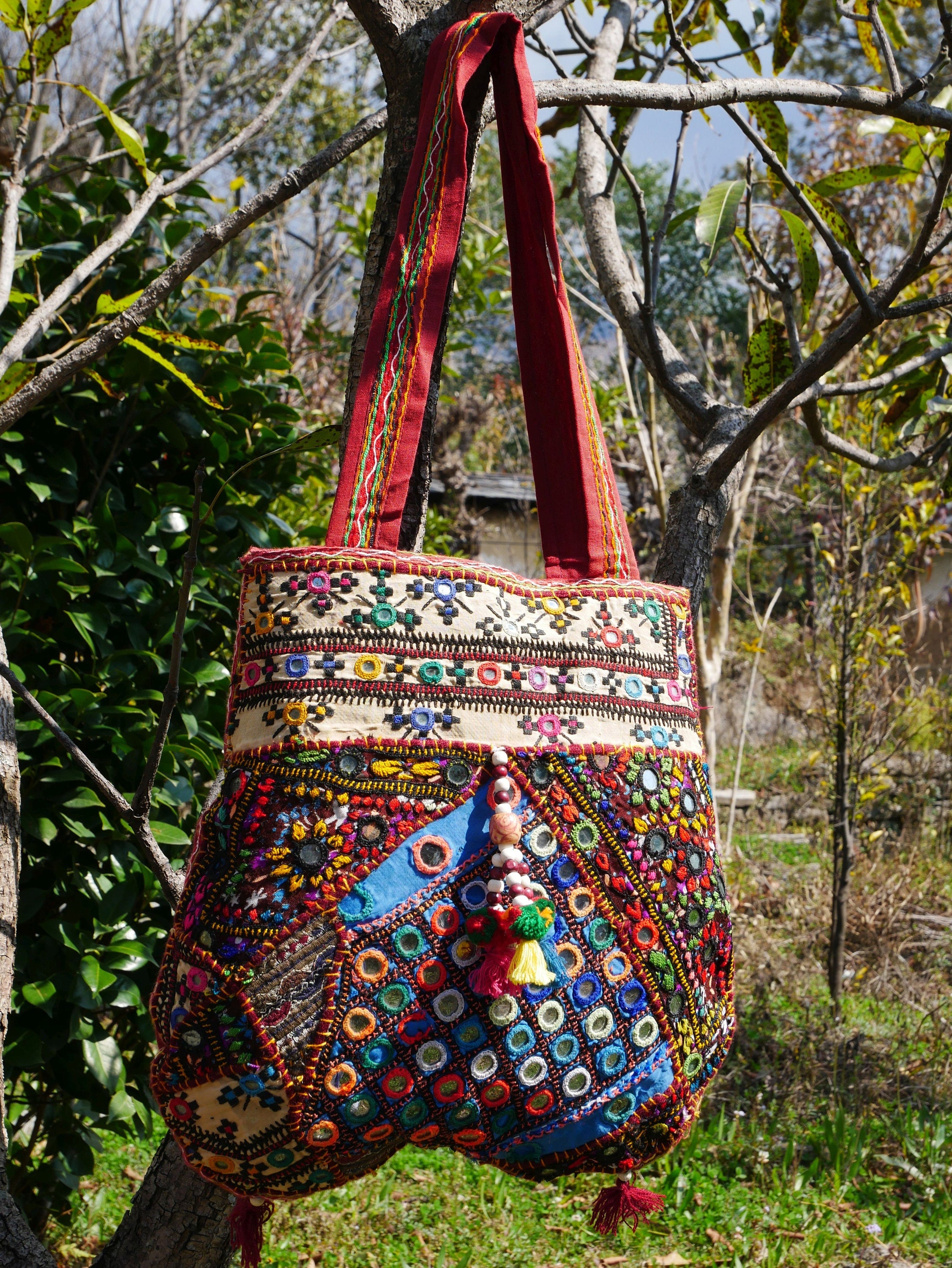Bohemian Bag ❤️ in 2023 | Bohemian bags, Fancy bags, Fabric bag design