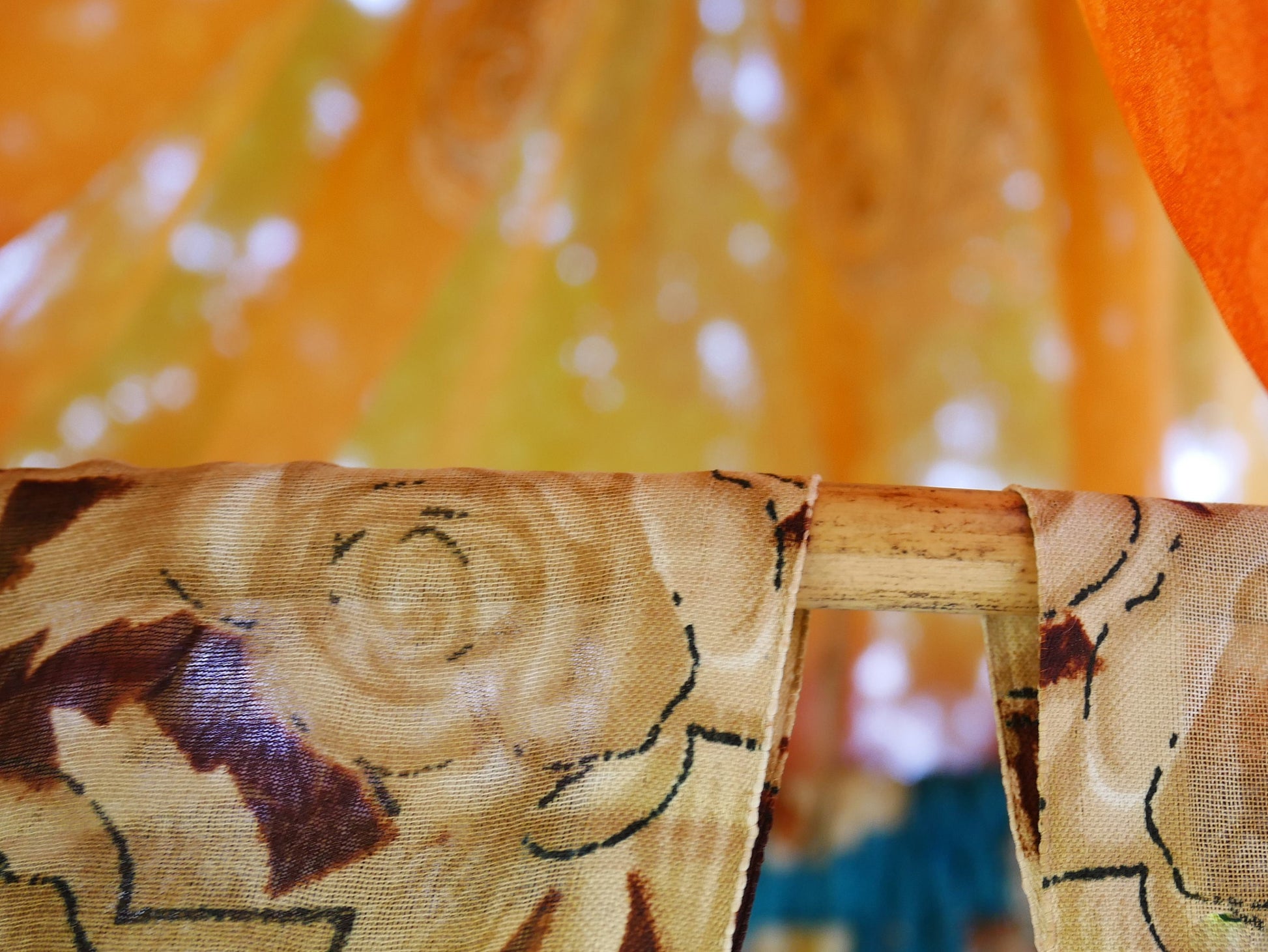 Boho canopy - Saree tent - bed canopy | bohemian wedding backdrop | Indian Hippie decor - floor seating area | meditation room - glamping - The Shanti Home