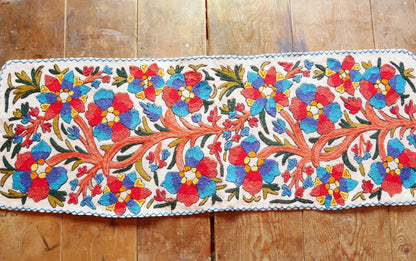 Yoga rug mat - runner rug - Kashmiri "Namda" wool felt rug 2x6 - The Shanti Home