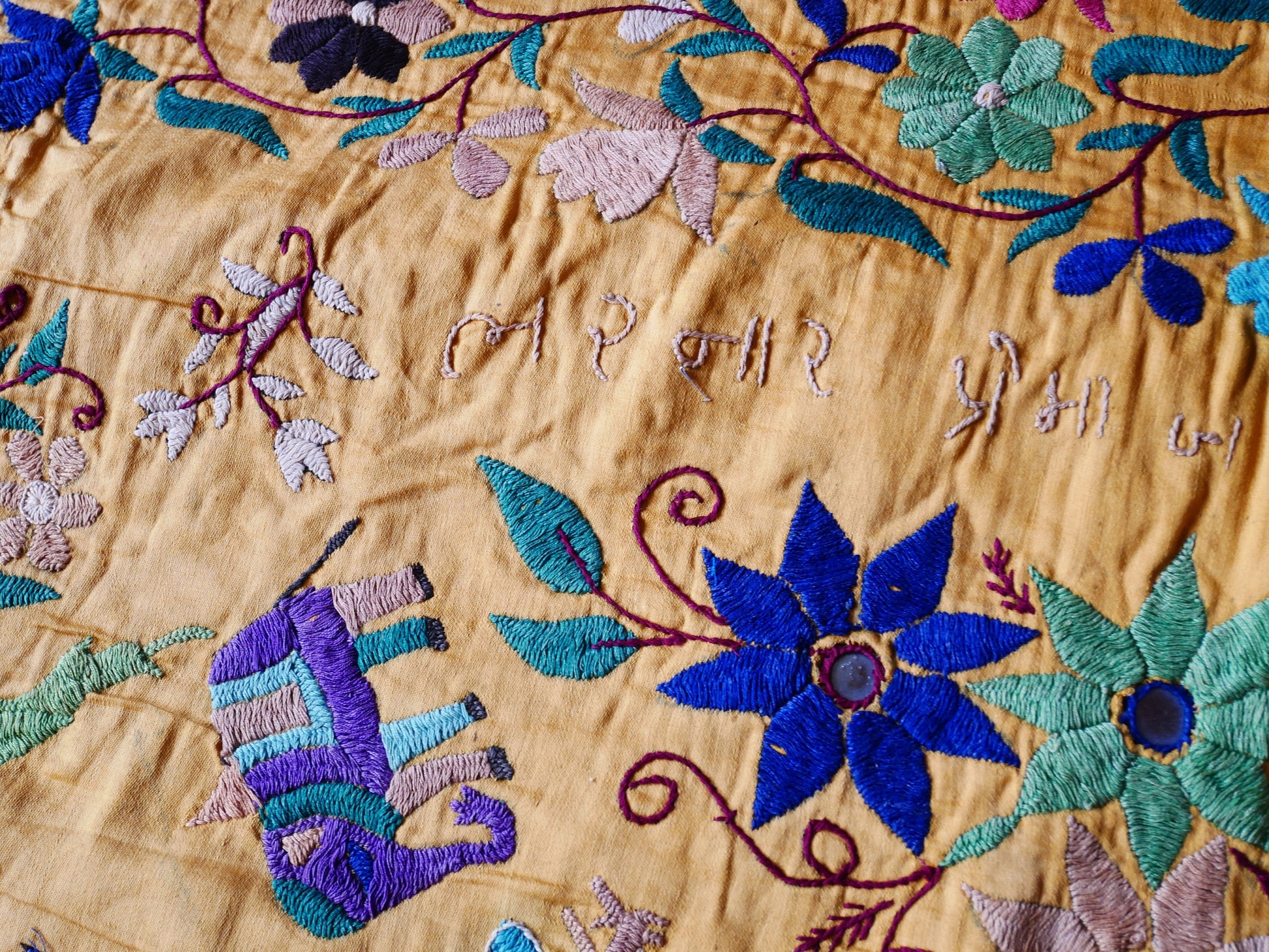 Authentic Indian wedding decor - vintage Banjara ceiling / wallhanging | bed throw - yoga studio decor - The Shanti Home