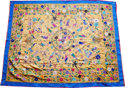 Authentic Indian wedding decor - vintage Banjara ceiling / wallhanging | bed throw - yoga studio decor - The Shanti Home