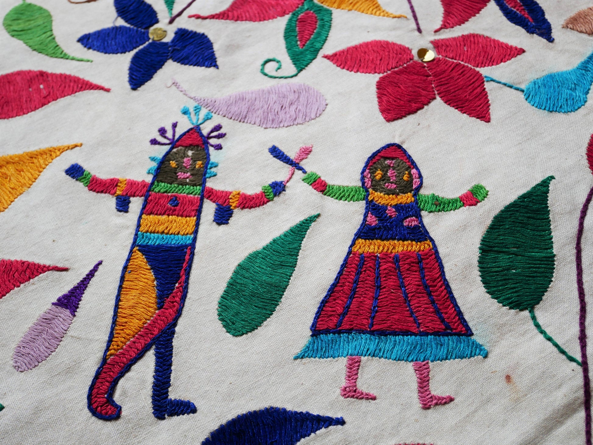 Boho wedding decor, Indian wall tapestry, ceiling decor | original vintage Banjara embroidery | hippie bed throw bohemian bedroom decor - The Shanti Home
