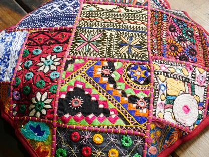 Set of 2 Boho pillow covers - Tribal patchwork throw pillow | colorful, decorative pillows | bohemian gypsy hippie decor. cushion COVER only - The Shanti Home