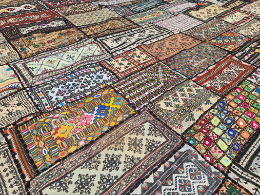 Boho bedding - Indian bed throw | vintage Banjara patchwork quilt -bedspread | large tapestry - Yoga studio decor